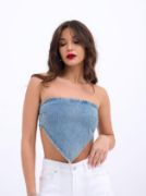 6222 KOT CROP-MAVİ resmi